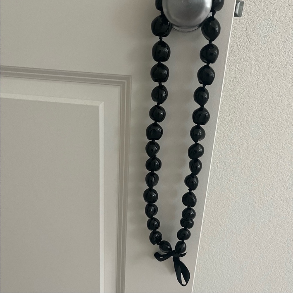 Black Beaded Necklace